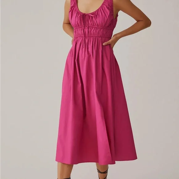 Anthropologie En Saison Sleeveless Scoop-Neck Midi Dress - Picture 7 of 17